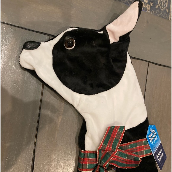 Boston Terrier holiday stocking - New Hearth Hounds Co. - Picture 1 of 2
